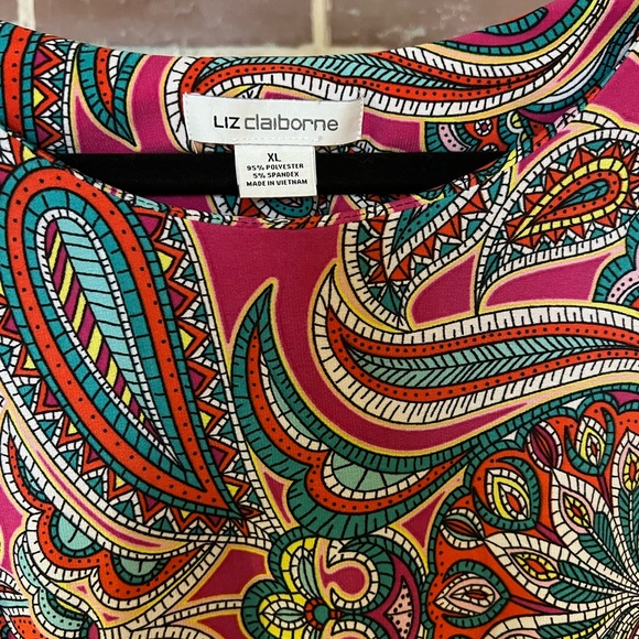 Colorful Liz Claiborne Dress - Picture 3 of 7